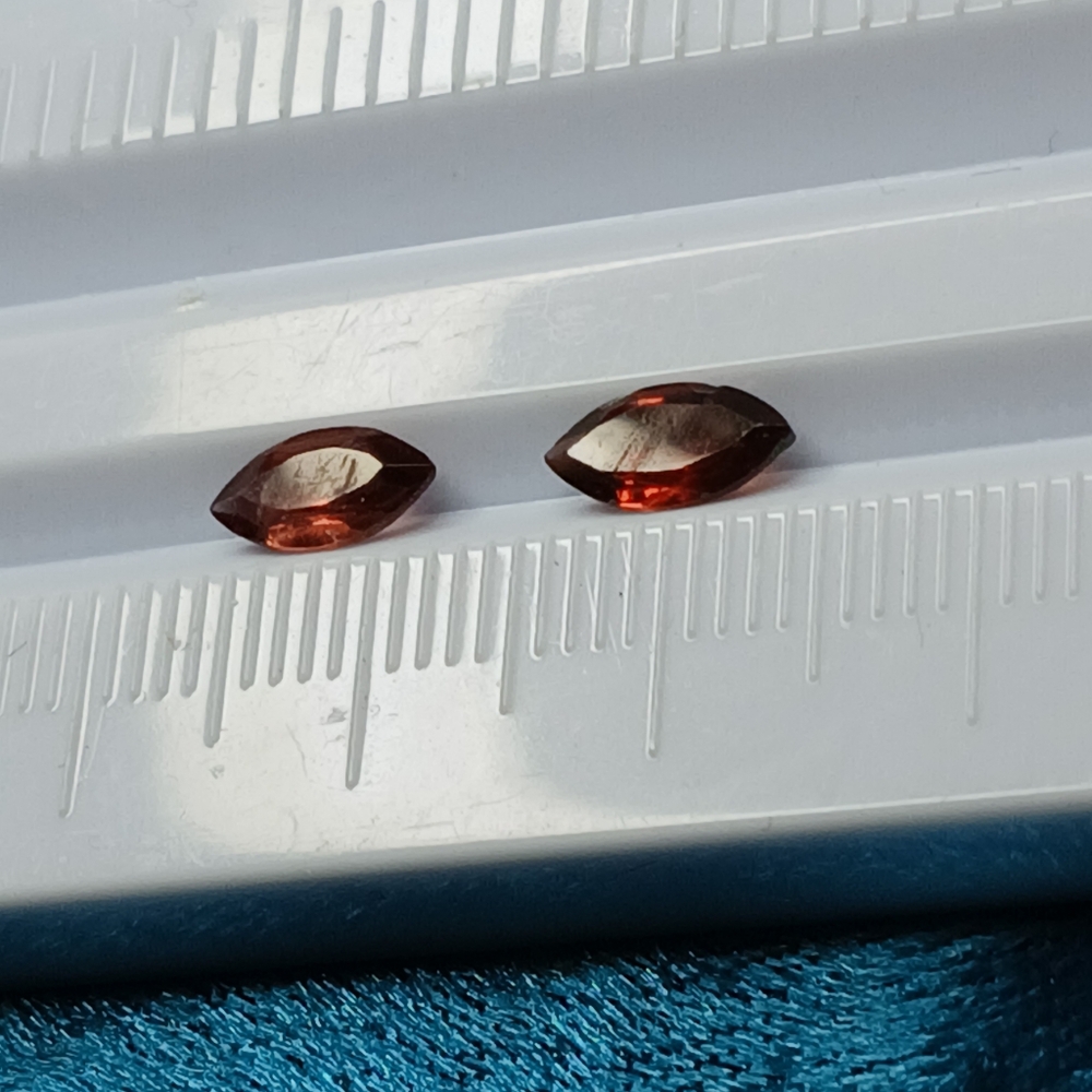 Marquise Cut Red Garnet Gemstones 8x4mm